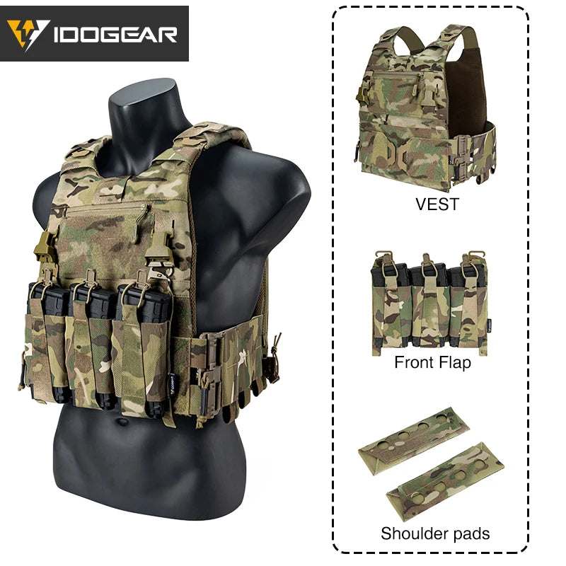 IDOGEAR-Chaleco MOLLE táctico FCSK