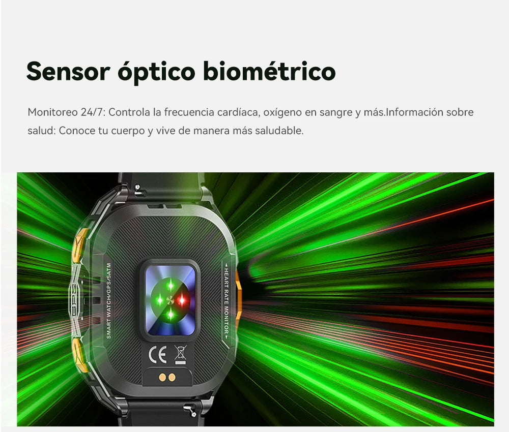 Reloj inteligente para hombres para damas de 1,96“