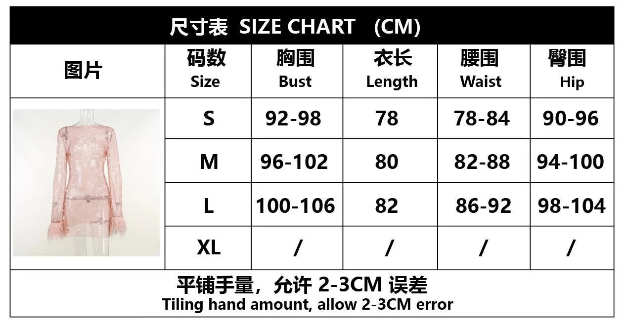 Vestido elegante de manga de plumas