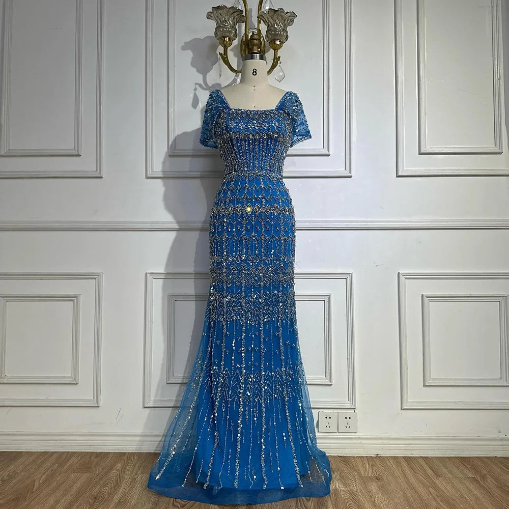 Vestido árabe blanco sirena