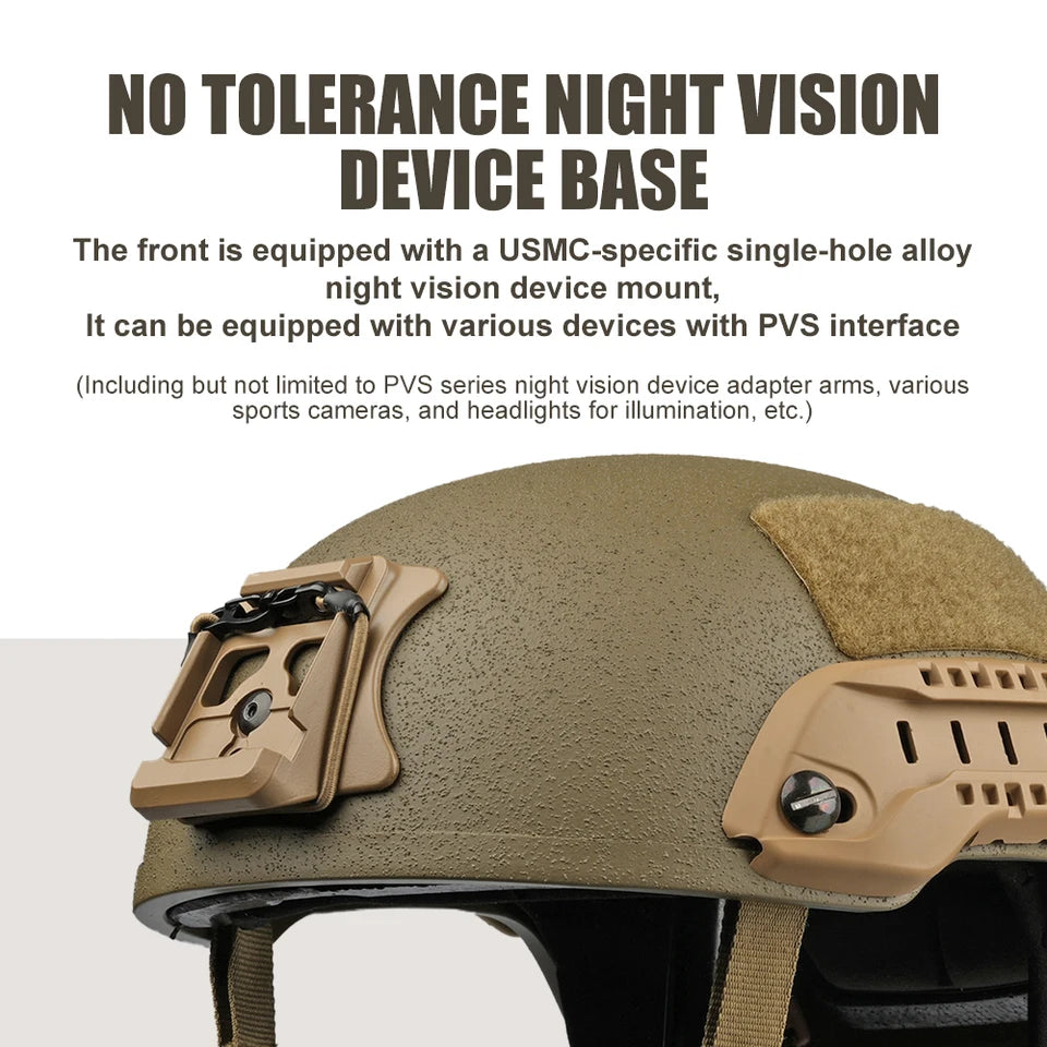 Casco balístico de corte alto USMC