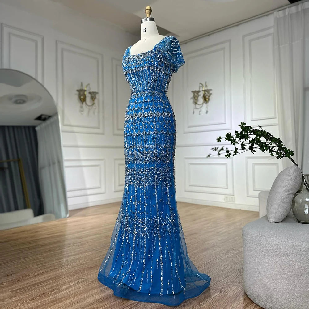 Vestido árabe blanco sirena