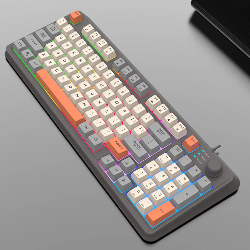 Teclado mecánico de 94 teclas con ratón, teco para PC,