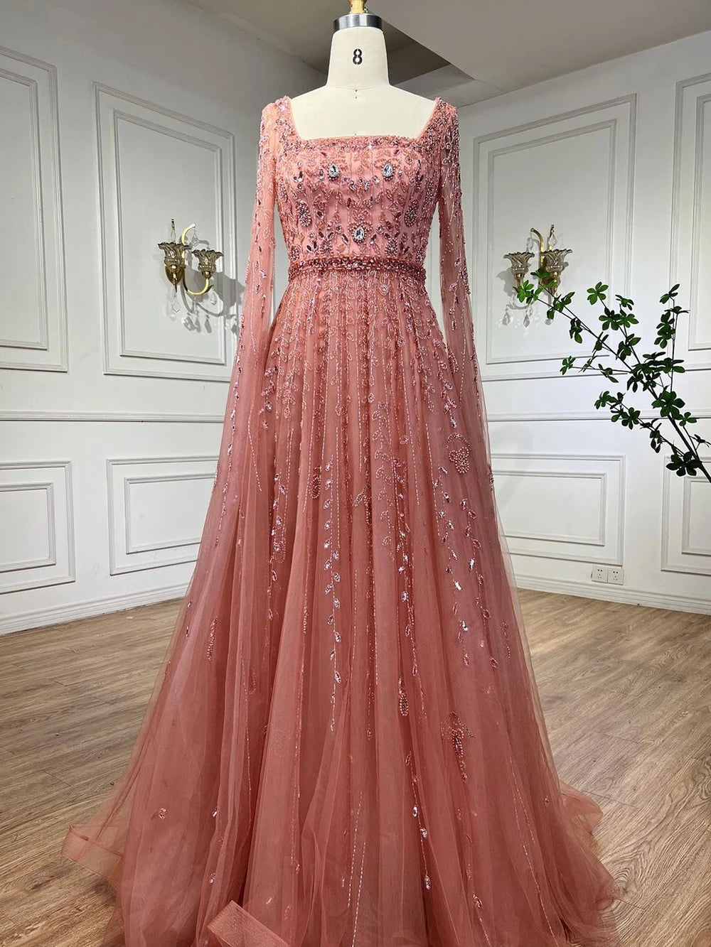 Vestido musulmán Rosa