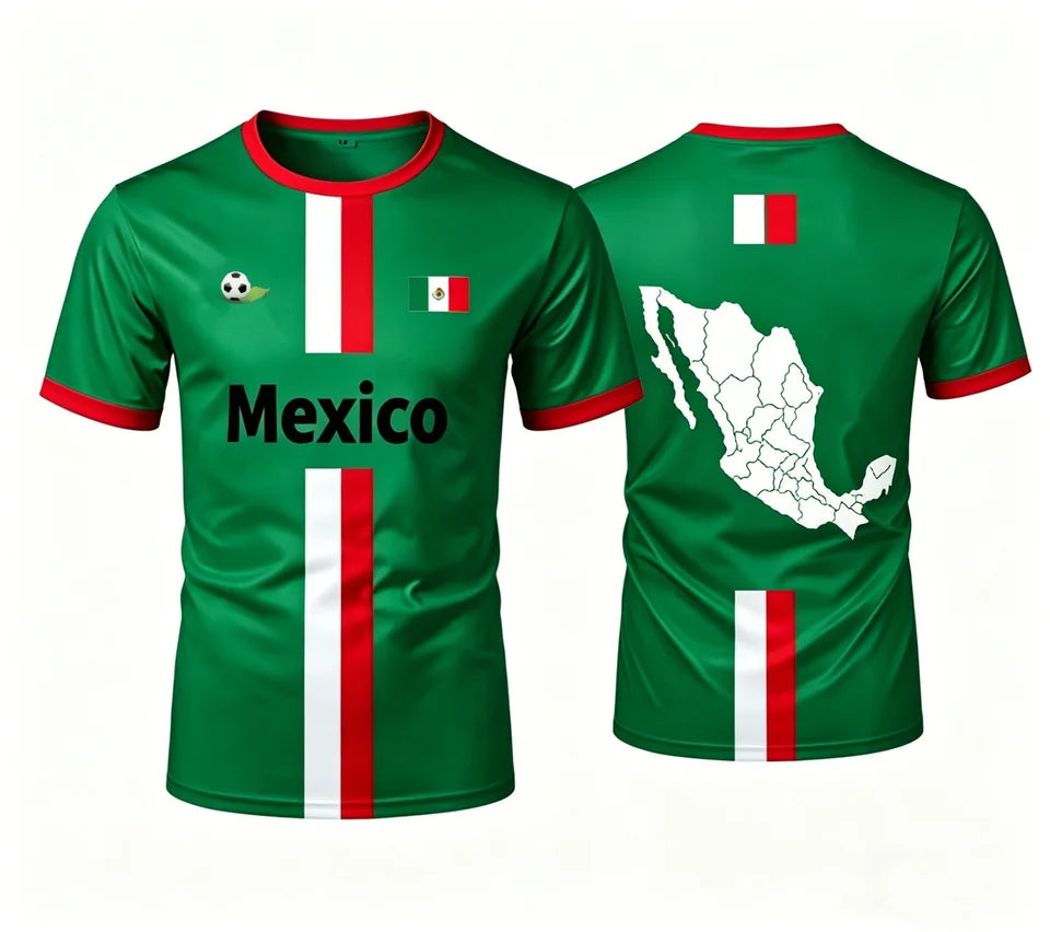 Camisetas de Fútbol de México 2026 de la Bandera de México