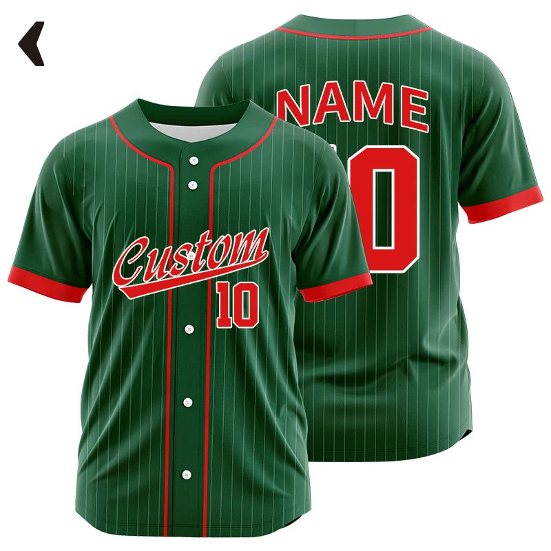 Camiseta de béisbol personalizada con estampado por sublimación