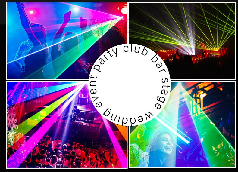 Proyector de iluminación de escenario de discoteca láser de 5W con Control
