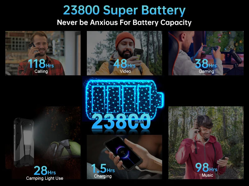 Teléfono inteligente con 100 lúmenes 120Hz proyector 32GB + 512GB 5G