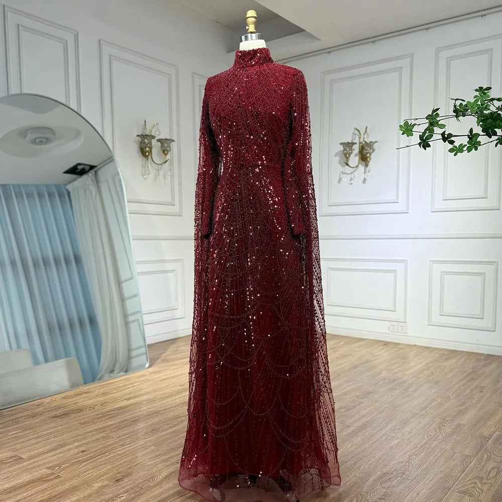 vestidos de noche vestido con cuentas para fiesta de mujer LA72591