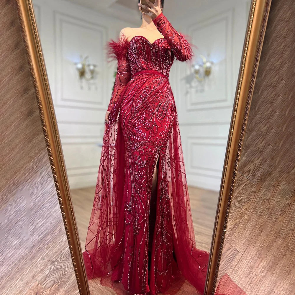 Vestido árabe de lujo sirena