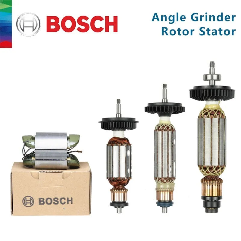 Bosch-recambio de amoladora angular GWS6-100 7-100, 8-100, 660, 670, 750, 14-900, anclaje de Rotor de armadura, piezas de reparación, Estator