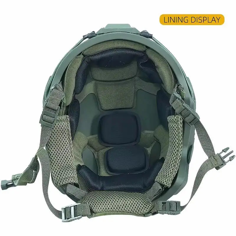 Casco táctico rápido, casco balístico de Velcro FRP
