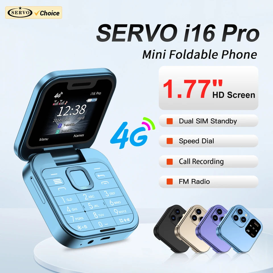 SERVO i16 PRO 4G LTE Mini teléfono móvil