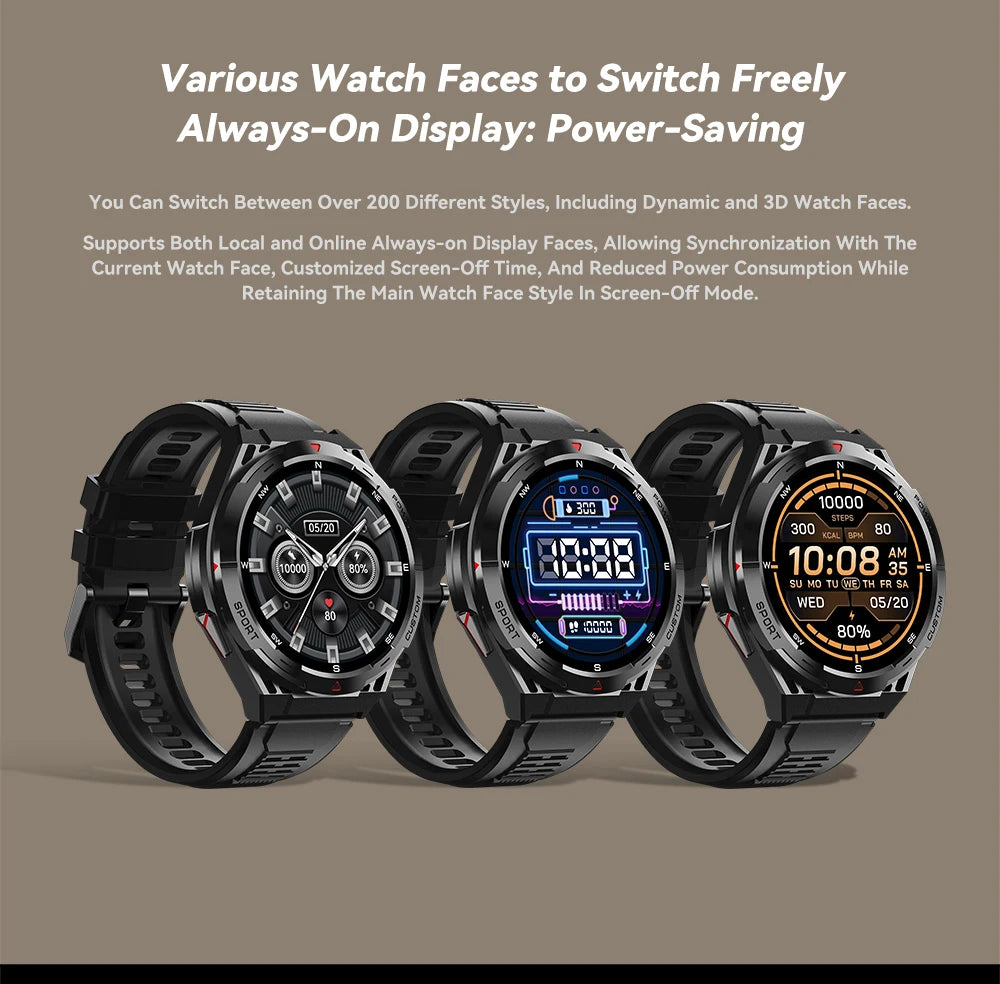 Smartwatch AMOLED de 1,43 pulgadas, reloj deportivo