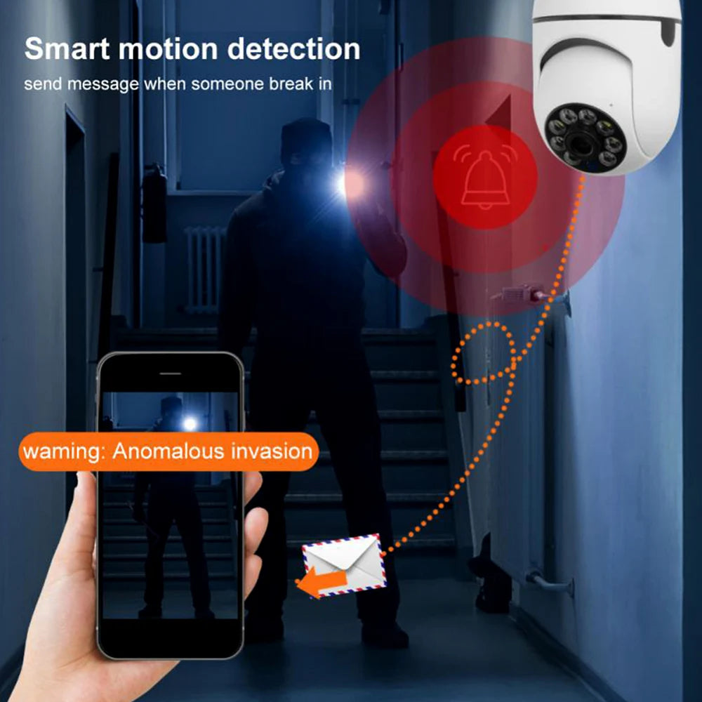 Cámara de seguridad WiFi panorámica de 360 grados