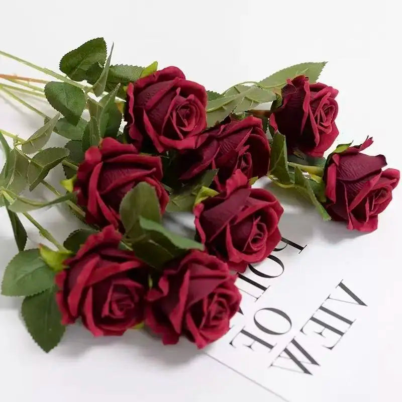 1 ~ 20 piezas decoración de rosas artificiales