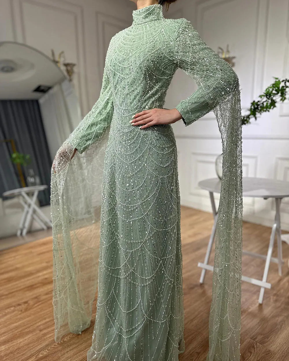 vestidos de noche vestido con cuentas para fiesta de mujer LA72591
