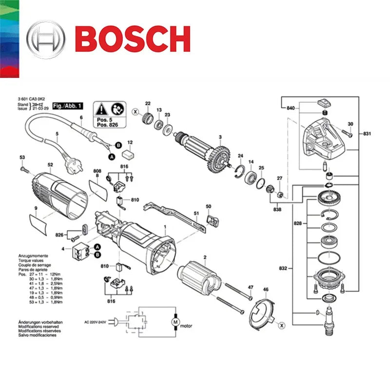 ecambio de estator, Rotor, engranajes, carcasa, pieza de reparación de herramientas eléctricas