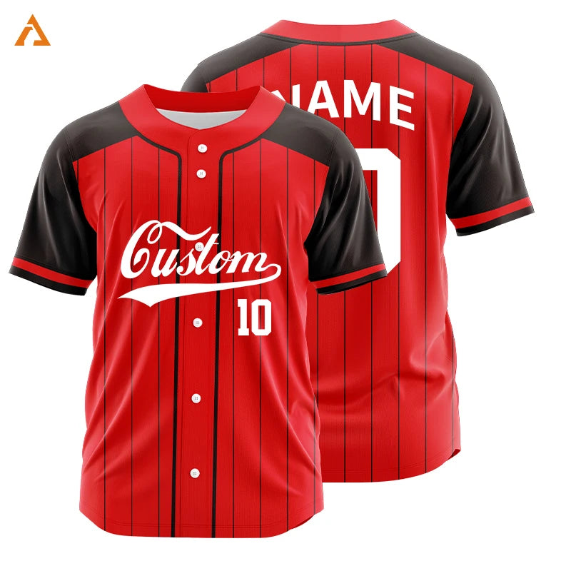 Camiseta de béisbol por sublimación personalizada
