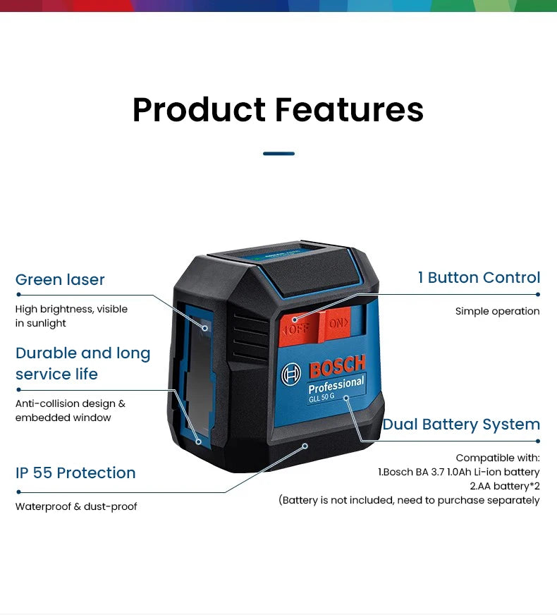 Bosch GLL 50 G nivel láser profesional