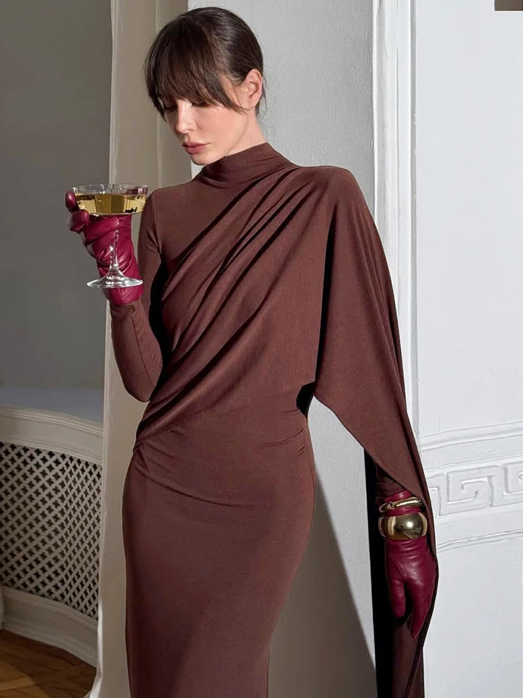 Vestido chal Irregular