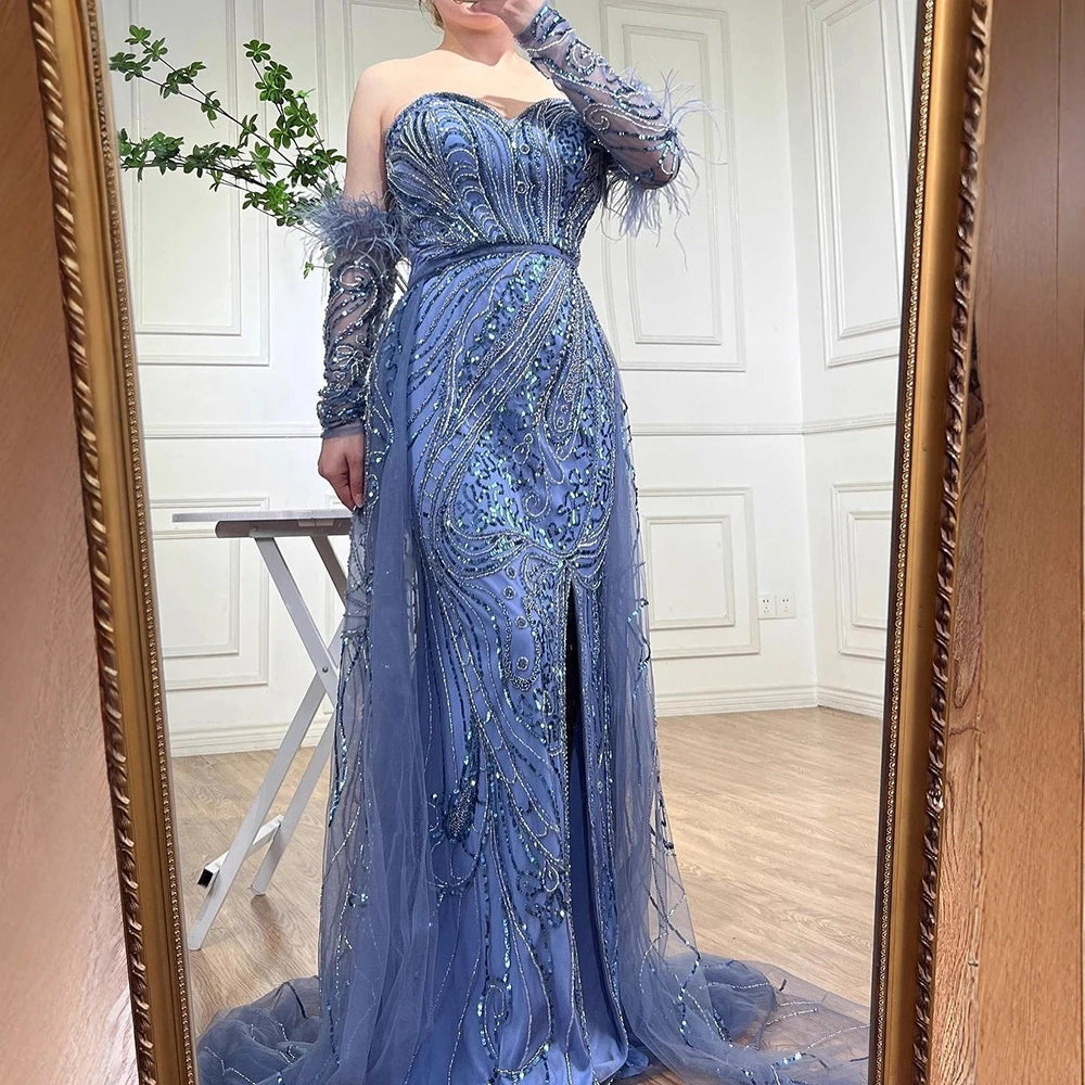 Vestido árabe de lujo sirena