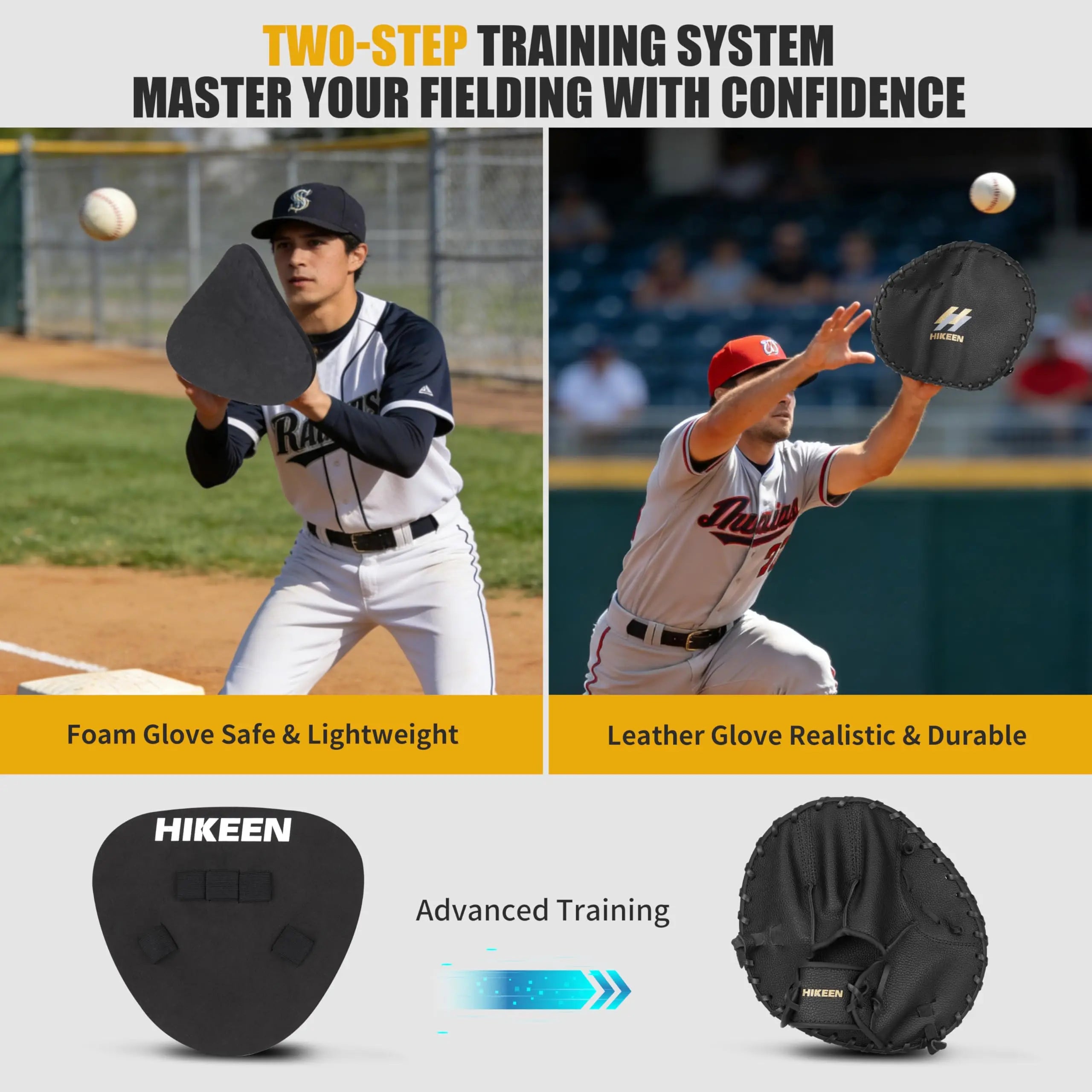 Guante de Entrenamiento de Béisbol y Sóftbol