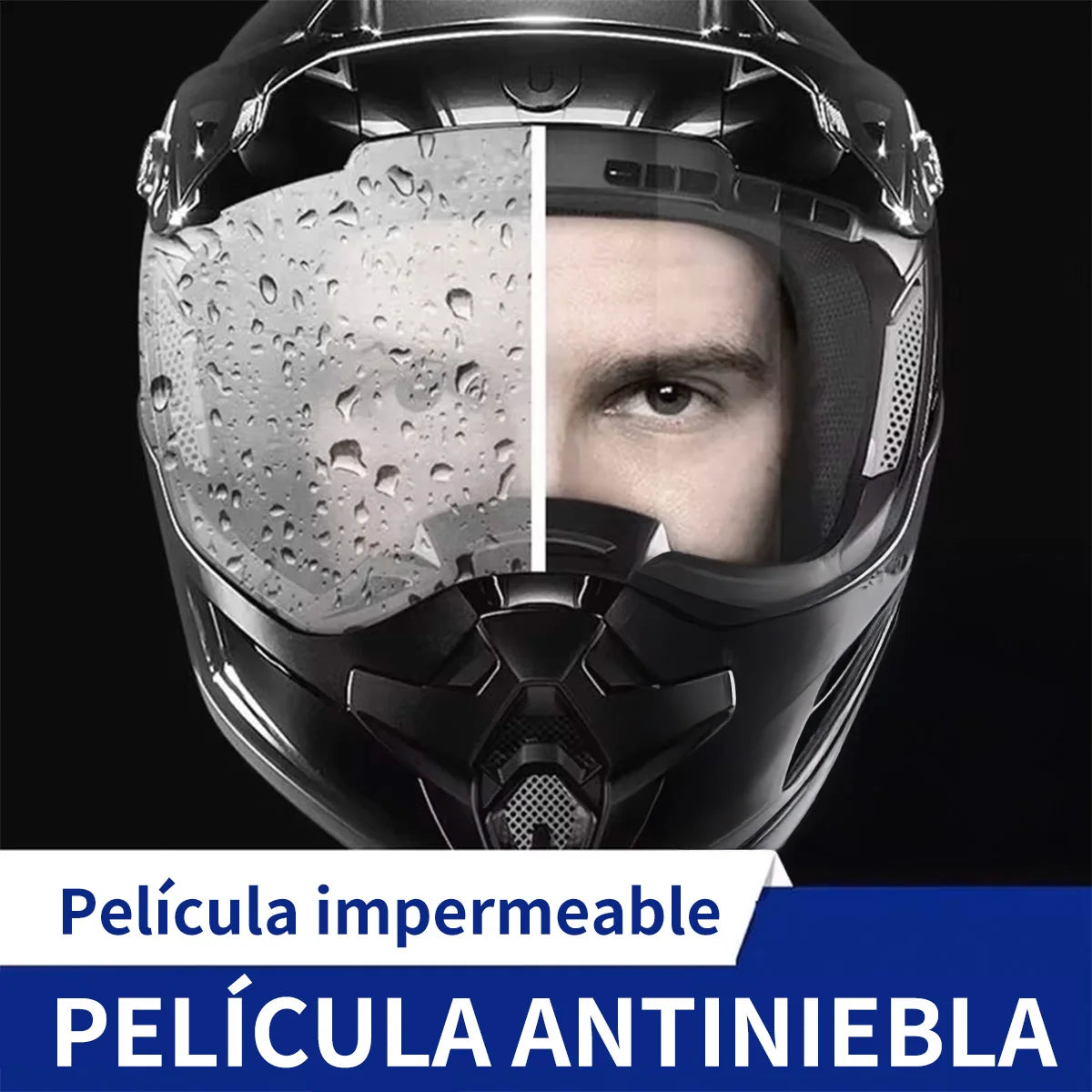 Película antivaho y antiniebla para Casco