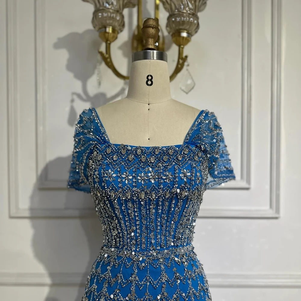 Vestido árabe blanco sirena