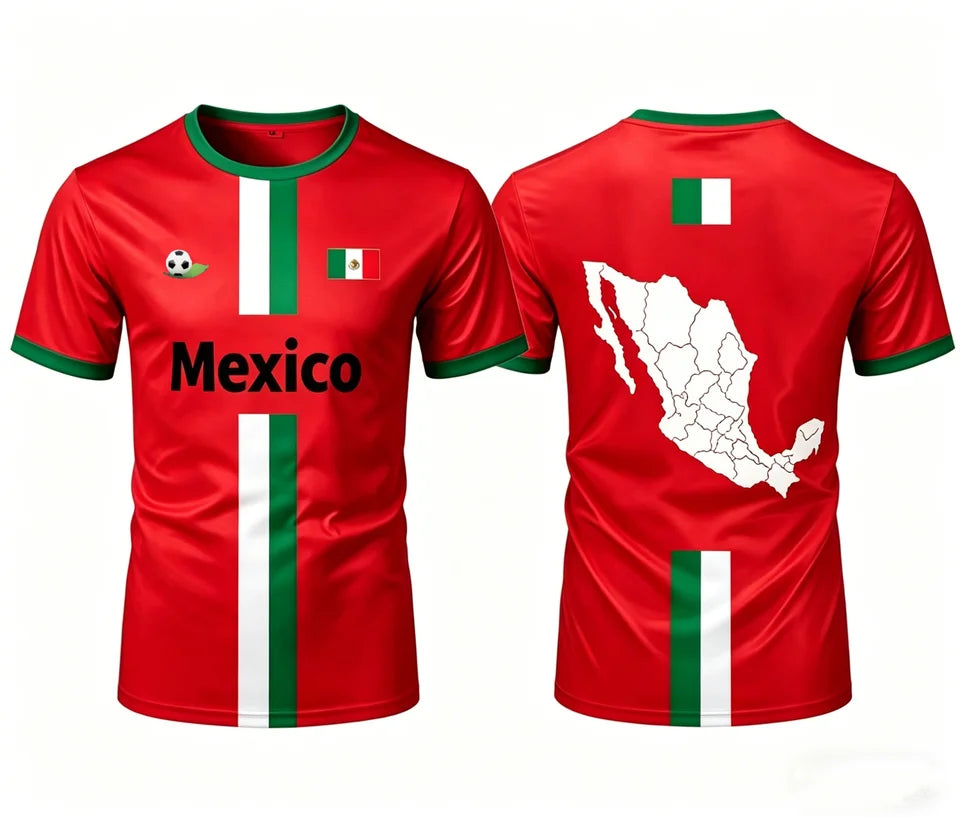Camisetas de Fútbol de México 2026 de la Bandera de México