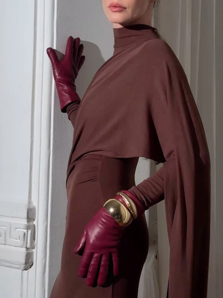 Vestido chal Irregular