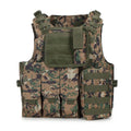 Equipo militar Airsoft, chaleco táctico Molle