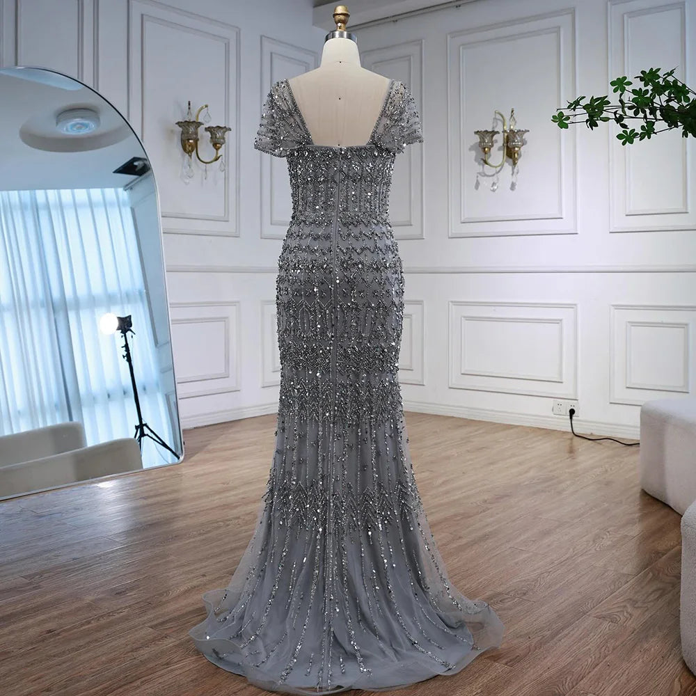 Vestido árabe blanco sirena