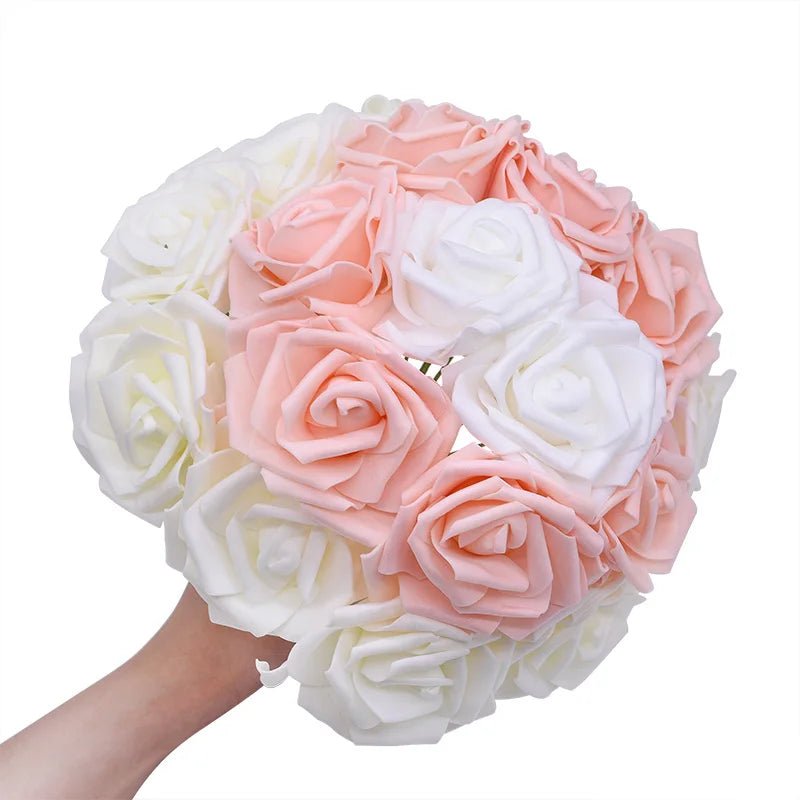 rosas artificiales de espuma