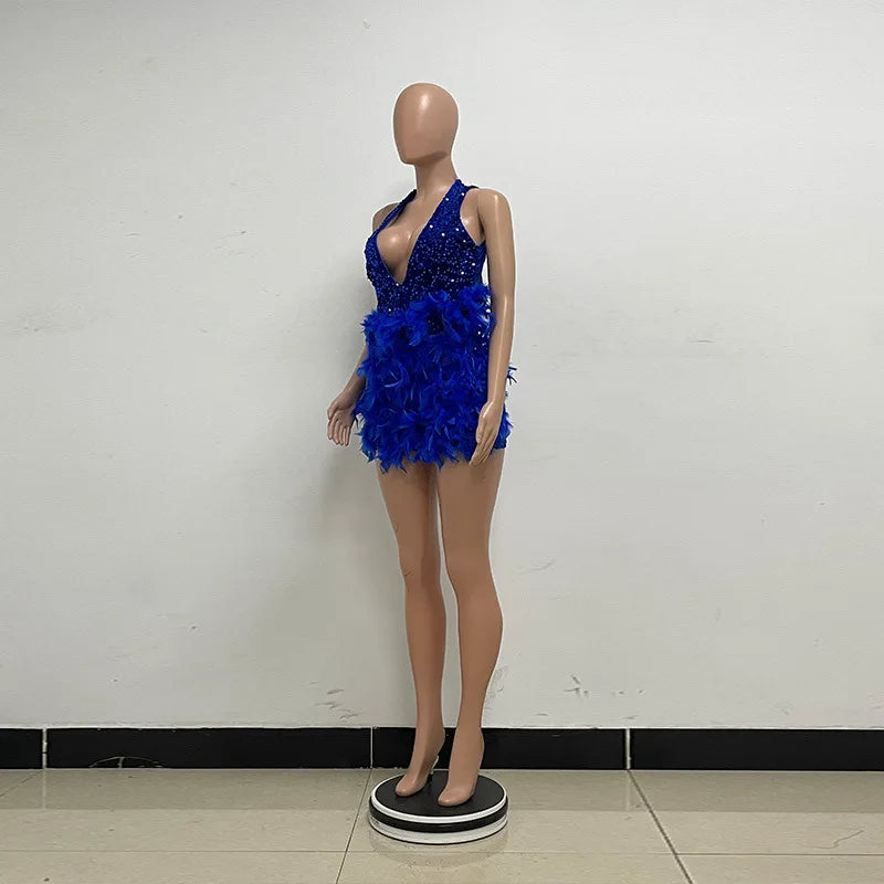 Vestido corto a la Cadera