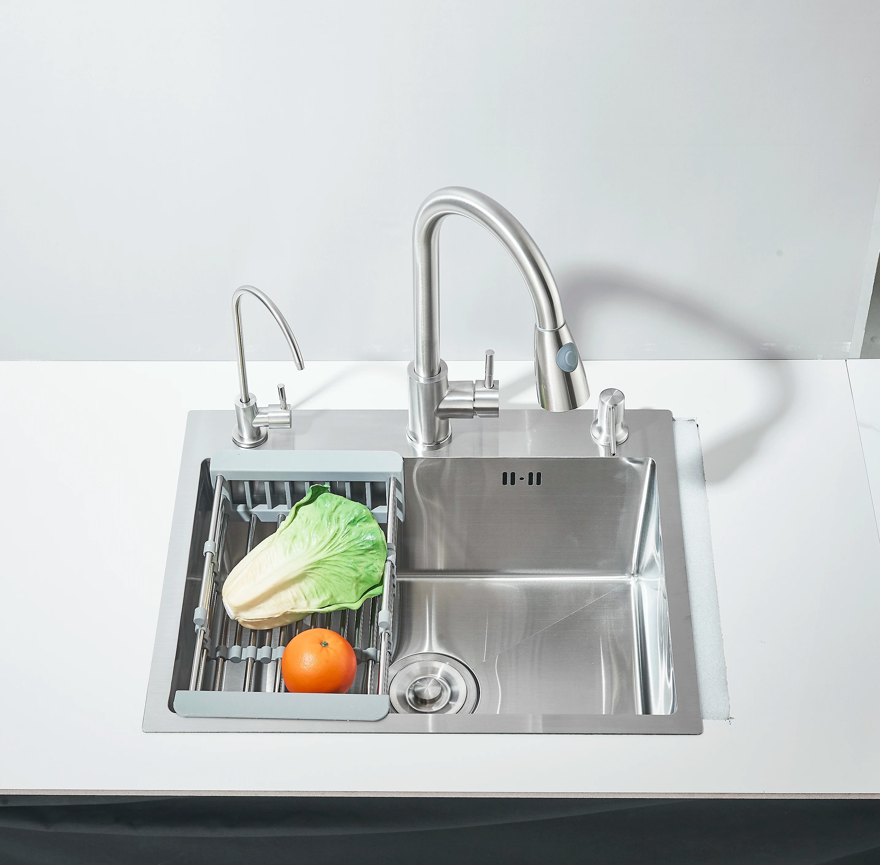 Fregadero de cocina multifunción de acero inoxidable