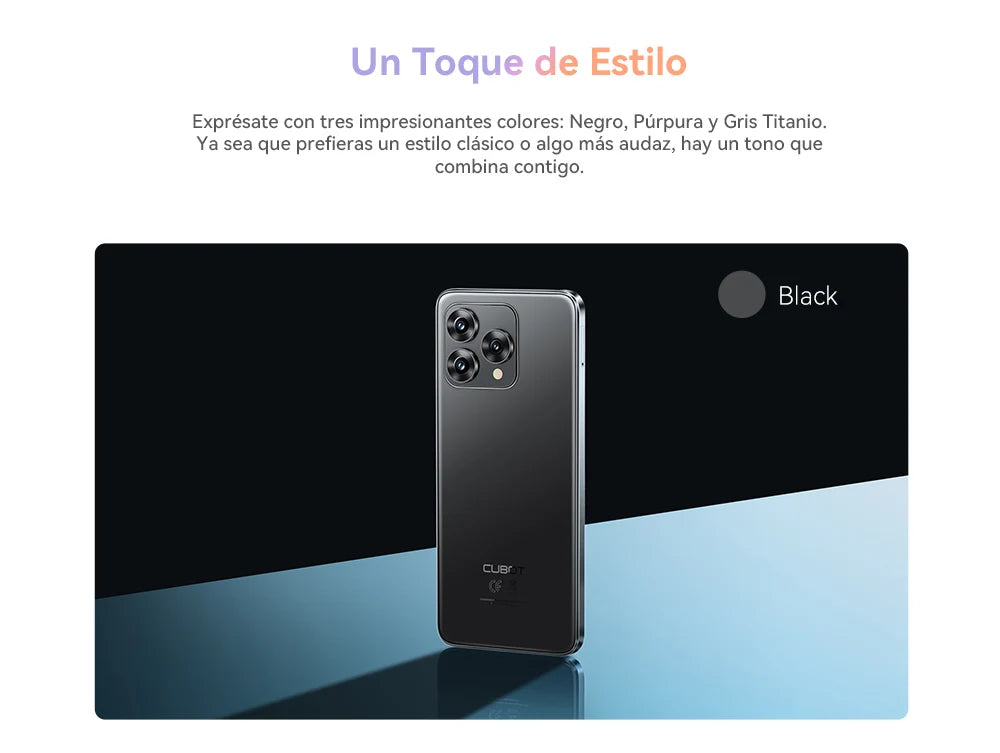 Smartphone Android 15, Cubot A40, 12 GB de RAM
