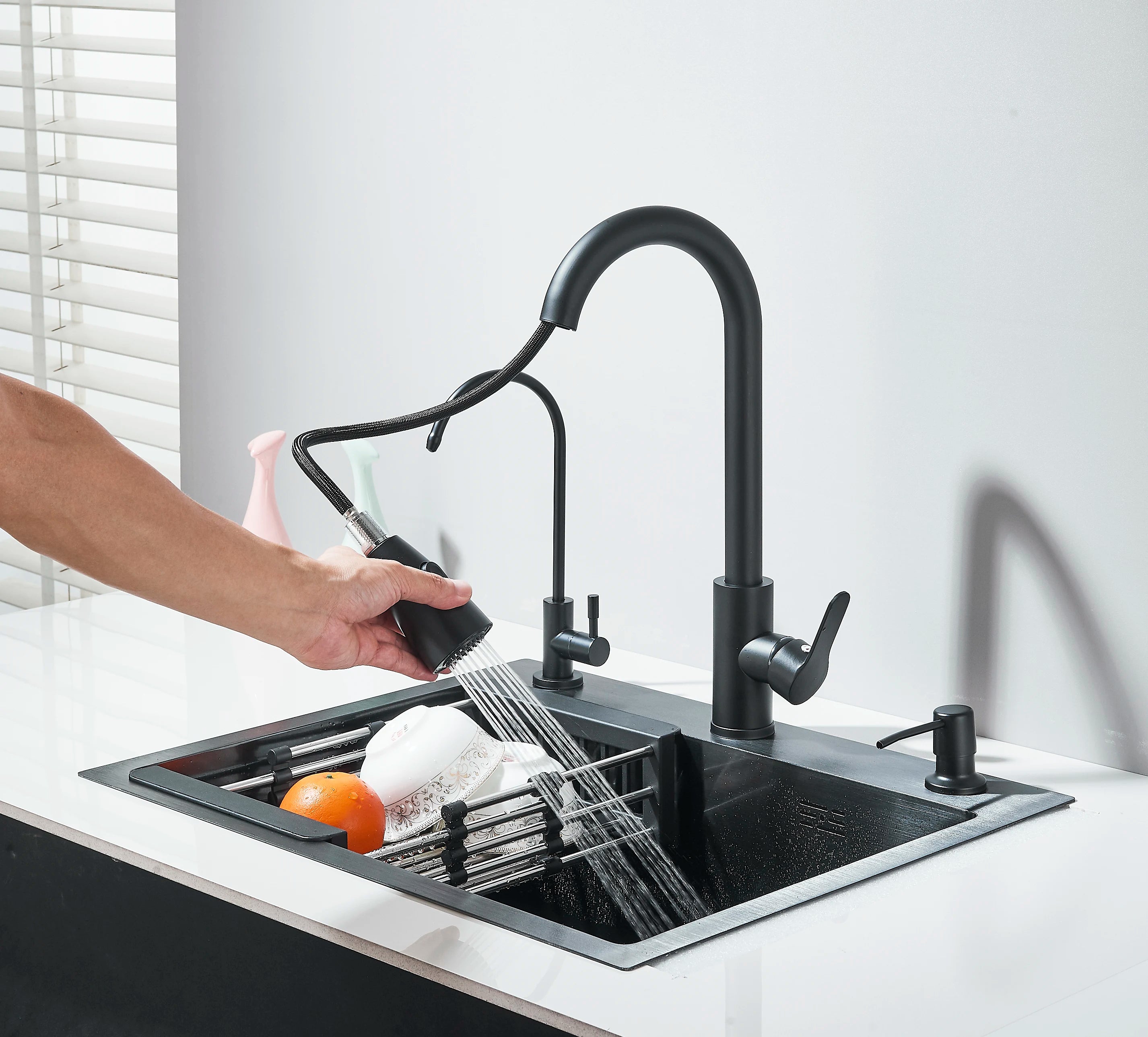 Fregadero de cocina multifunción de acero inoxidable