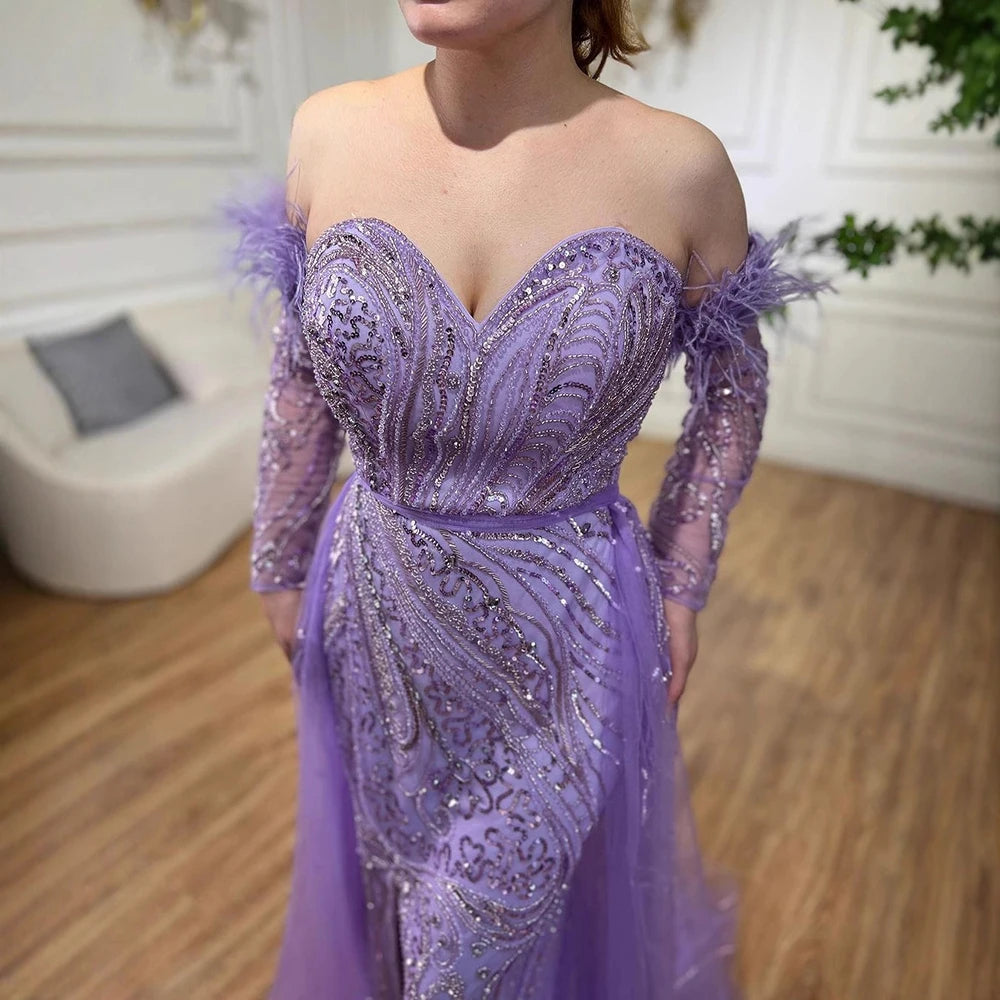 Vestido árabe de lujo sirena