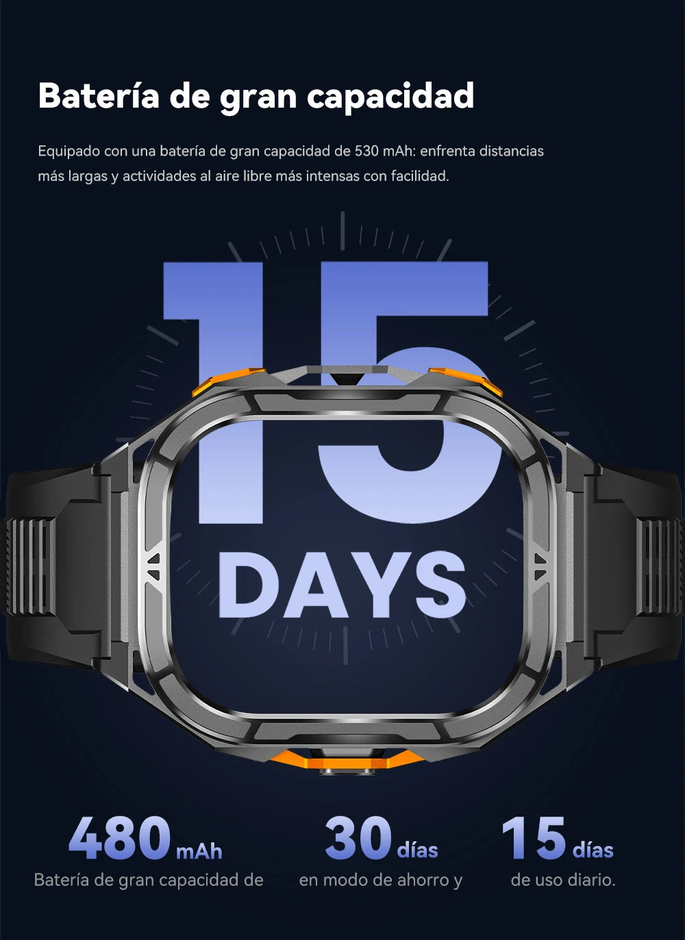 Reloj inteligente para hombres para damas de 1,96“