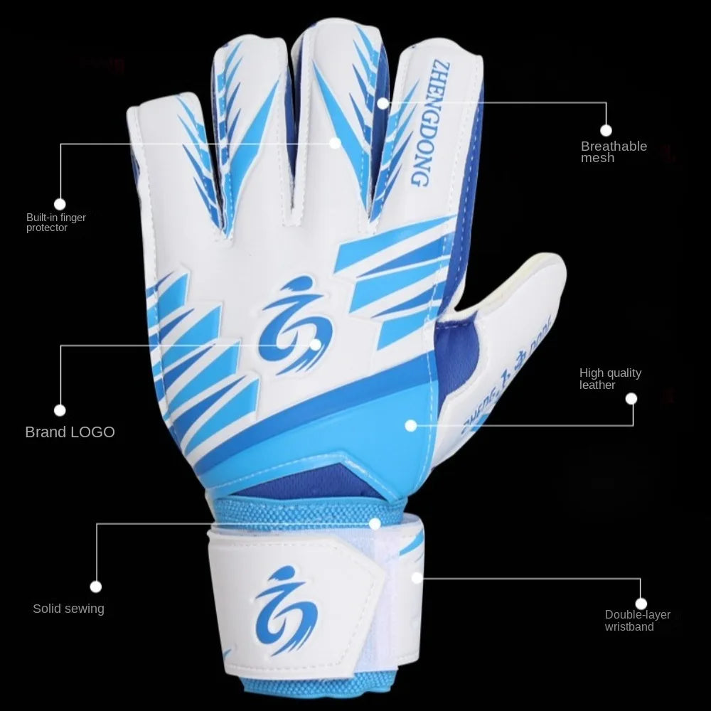 1 par de guantes de fútbol resistentes al desgaste