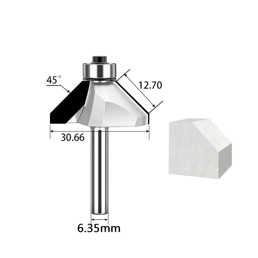 Fresa de bisel de diamante