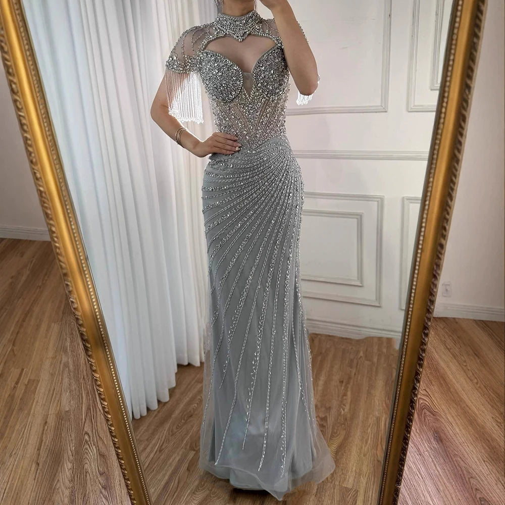 vestido de noche de sirena