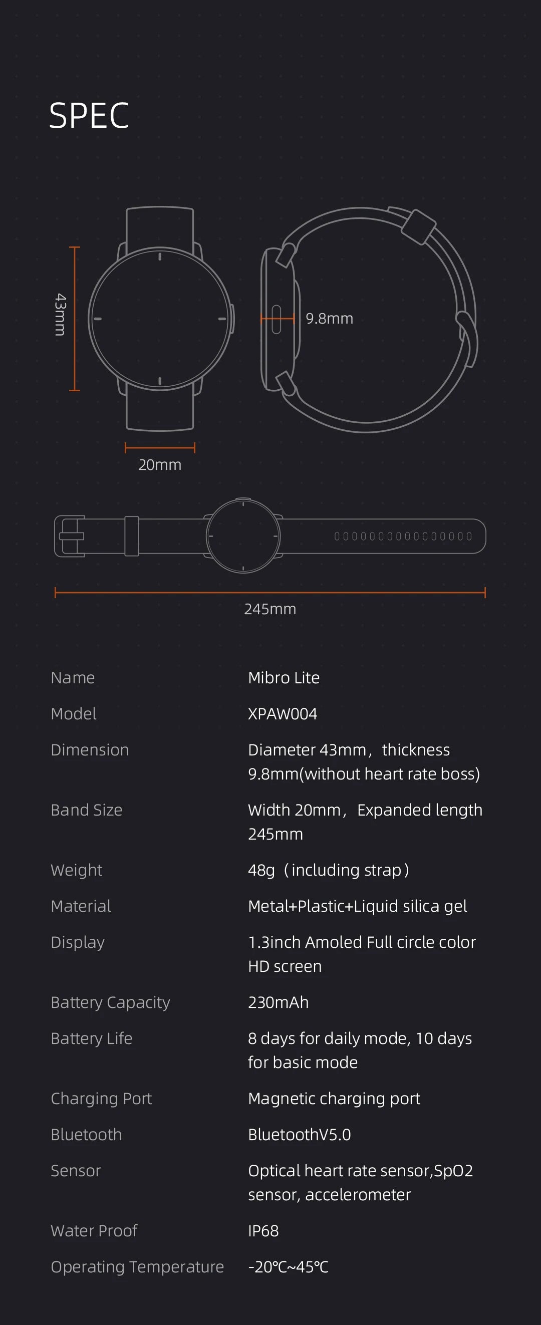 Reloj inteligente  SMART Watch  Android compatible