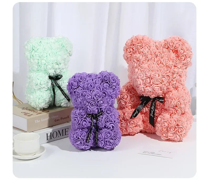 oso rosa de peluche