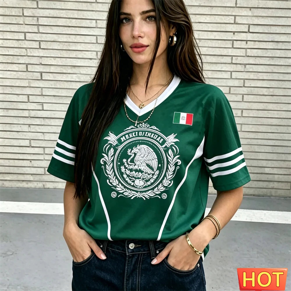 Camiseta Deportiva Transpirable de Poliéster para Mujer