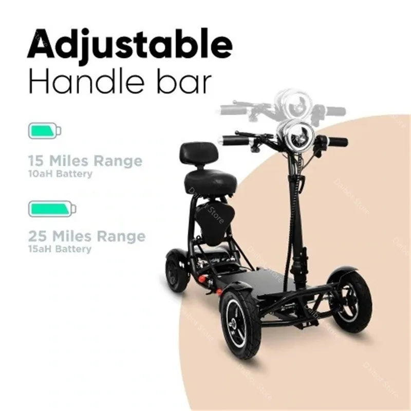 Patinete eléctrico de cuatro ruedas