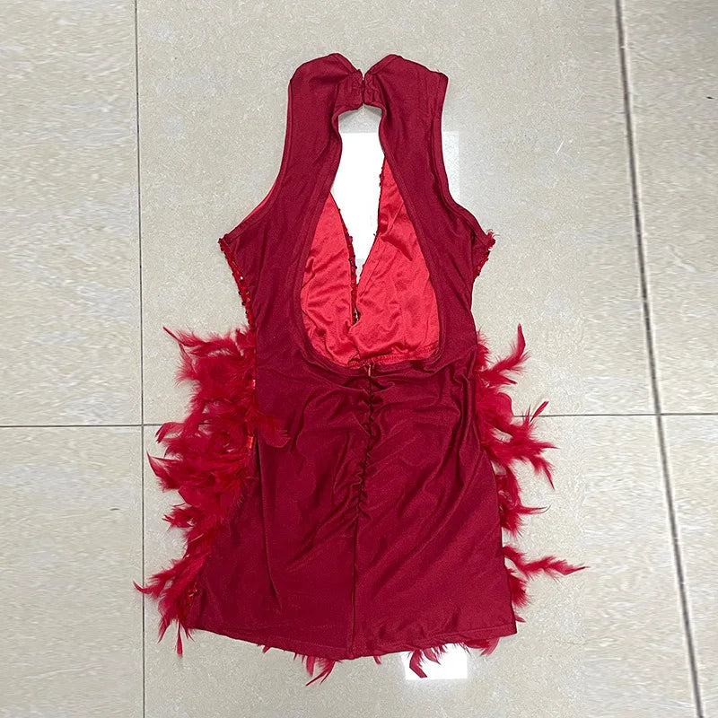 Vestido corto a la Cadera