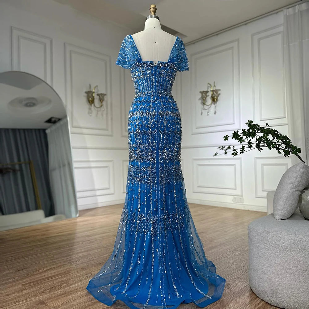 Vestido árabe blanco sirena