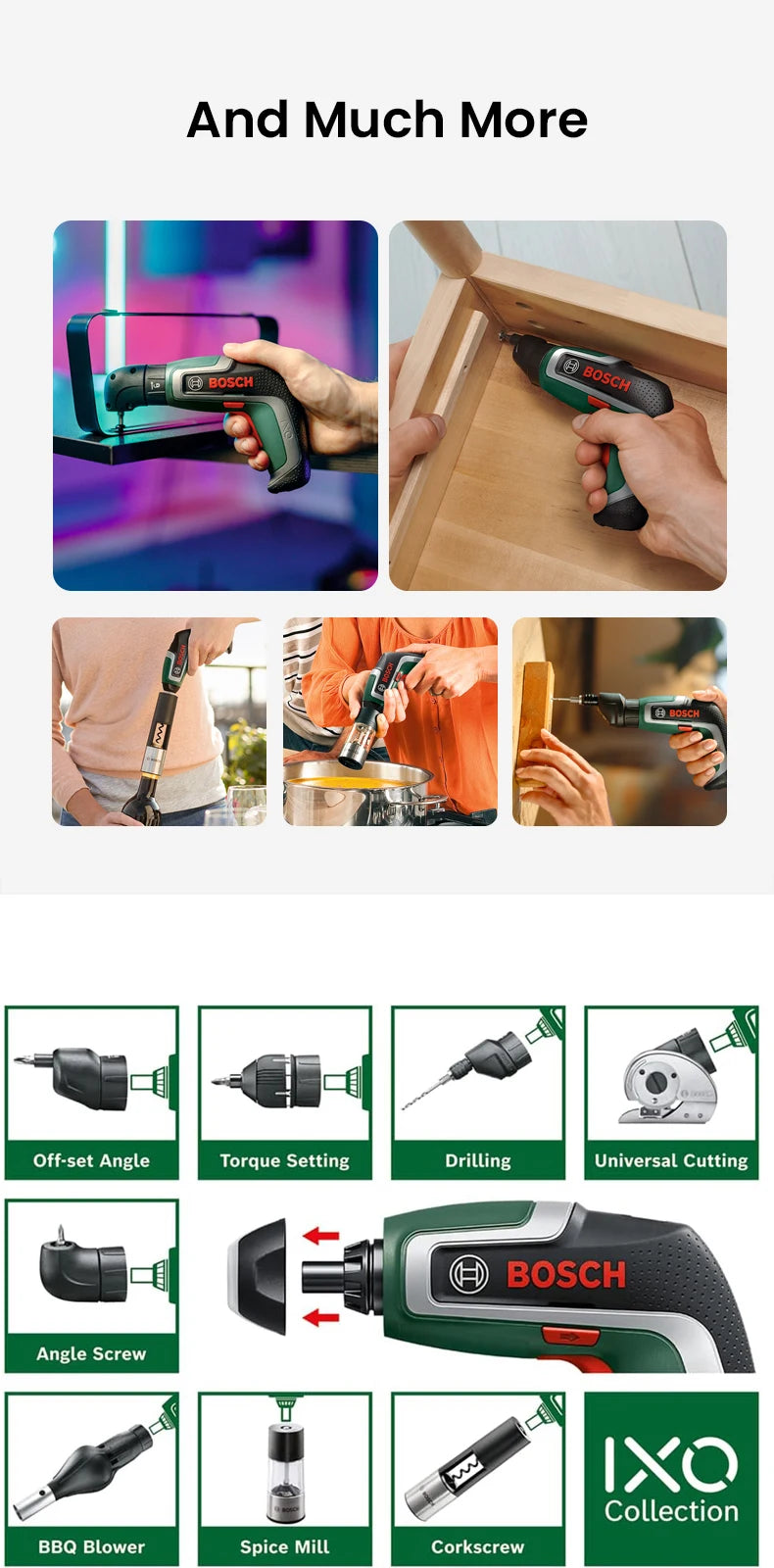 Accesorios de destornillador eléctrico Bosch IXO